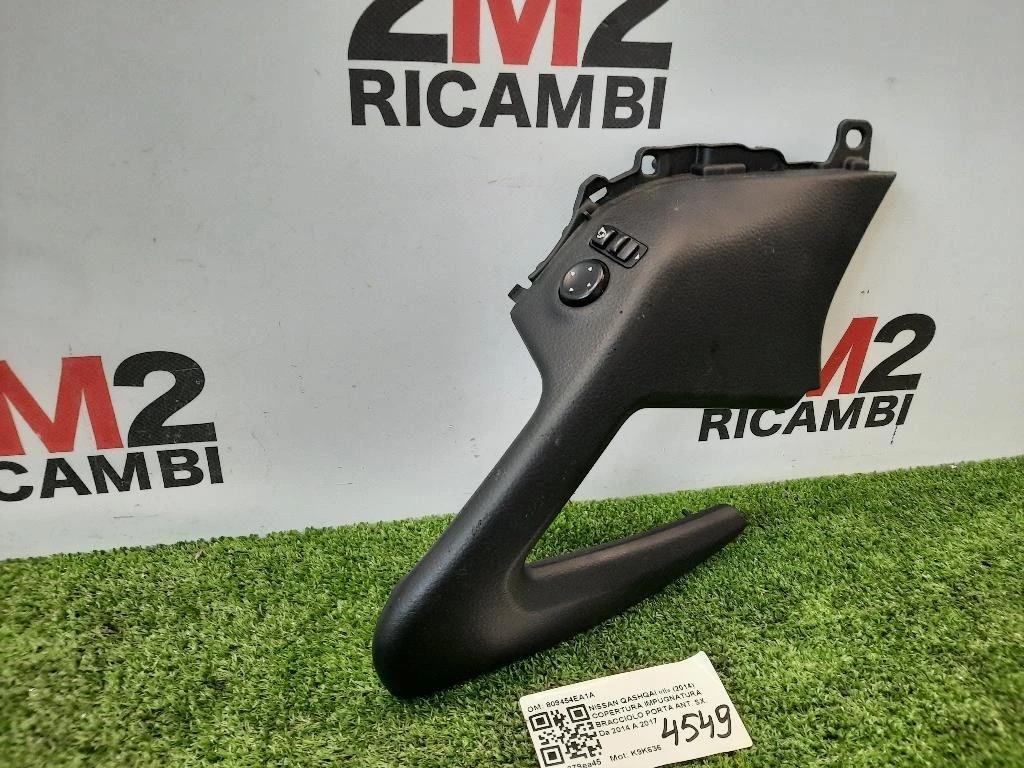 Copertura Impugnatura Bracciolo Porta ANT SX REGOLAZIONE RETROVISORI SPECCHIETTI Nissan Qashqai II 2014