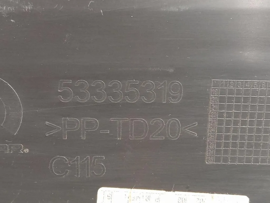 Copertura Interna Griglia Radiatore SUP ANT 53335319 Jeep Compass III 2017