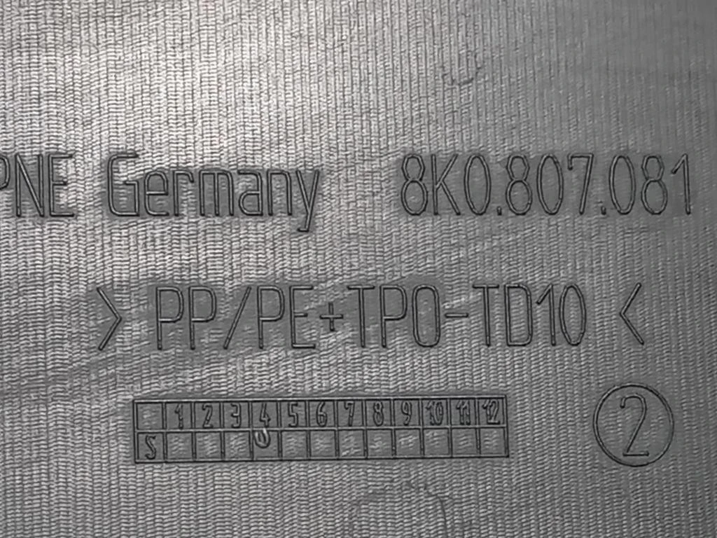 Copertura Interna Griglia Radiatore ANT 8K0 807 081 D Audi A4 8K5 Avant 2012