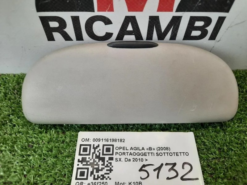 Portaoggetti Sottotetto SX 009116198182 Opel Agila B 2008