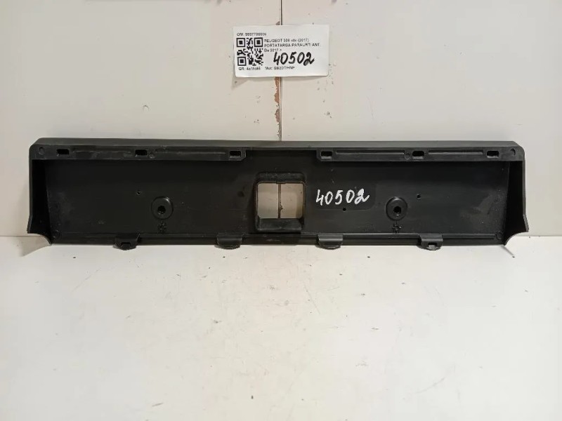 Portatarga Paraurti ANT 9837708880 Peugeot 308 II 2017
