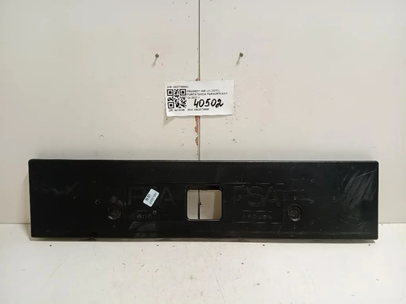 Portatarga Paraurti ANT 9837708880 Peugeot 308 II 2017