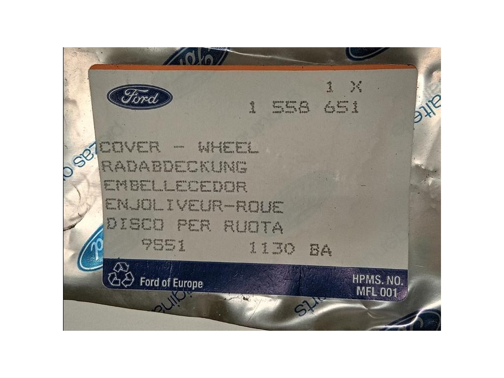 Copricerchio Ruota ANT DX 1558651 Ford Transit III 1995