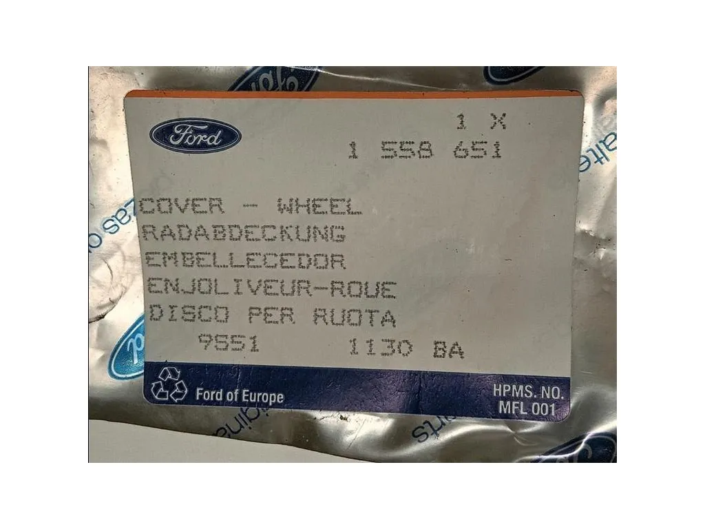 Copricerchio Ruota ANT DX 1558651 Ford Transit III 1995