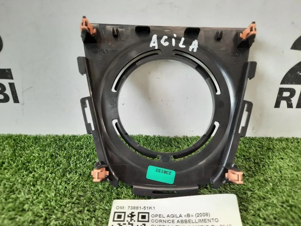 Cornice Abbellimento Cuffia LEVA Cambio 73881-51K1 Opel Agila B 2008