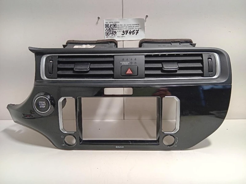 Cornice Decorativa Griglie ARIA Cruscotto Centr 84740-1WFD0 Kia RIO III 2012