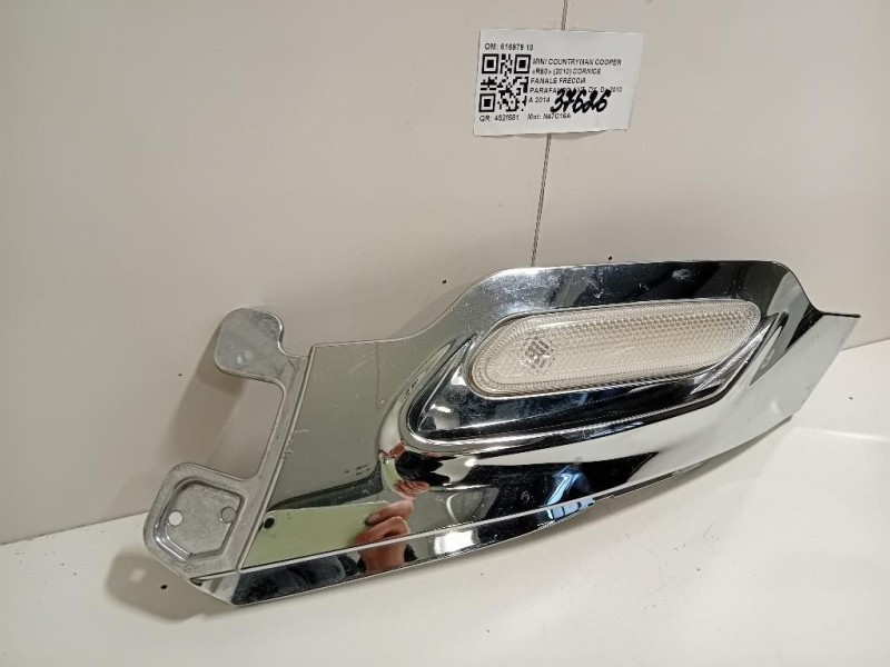 Cornice Fanale Freccia Parafango ANT DX 616979 10 Mini Countryman Cooper R60 2010