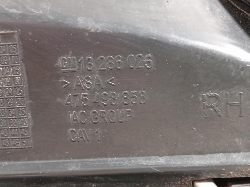 Cornice Fendinebbia DX 13286025 Opel Corsa D 2010