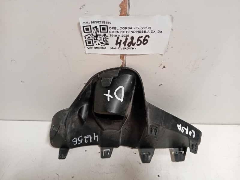 Cornice Fendinebbia DX 9830218180 Opel Corsa F 2019