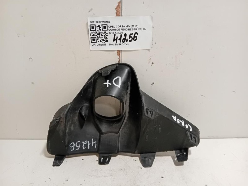 Cornice Fendinebbia DX 9830218180 Opel Corsa F 2019