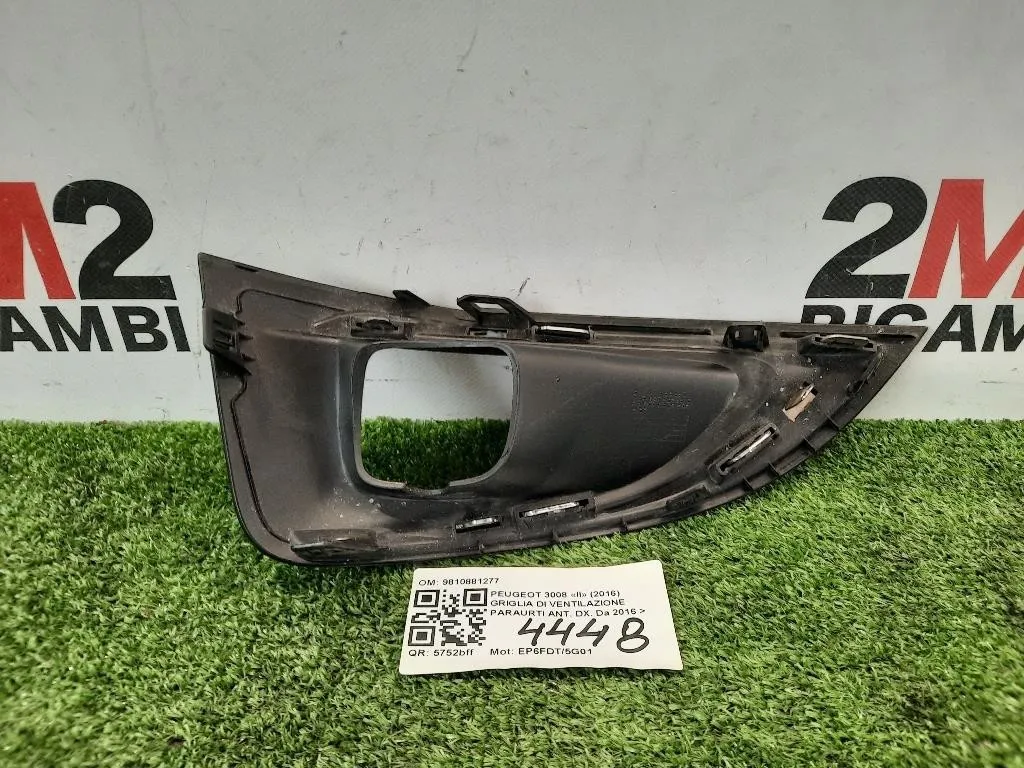 Cornice Fendinebbia DX 9810881277 DX DESTRO ANT Peugeot 3008 II 2016