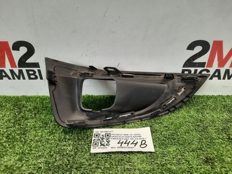 Cornice Fendinebbia DX 9810881277 DX DESTRO ANT Peugeot 3008 II 2016