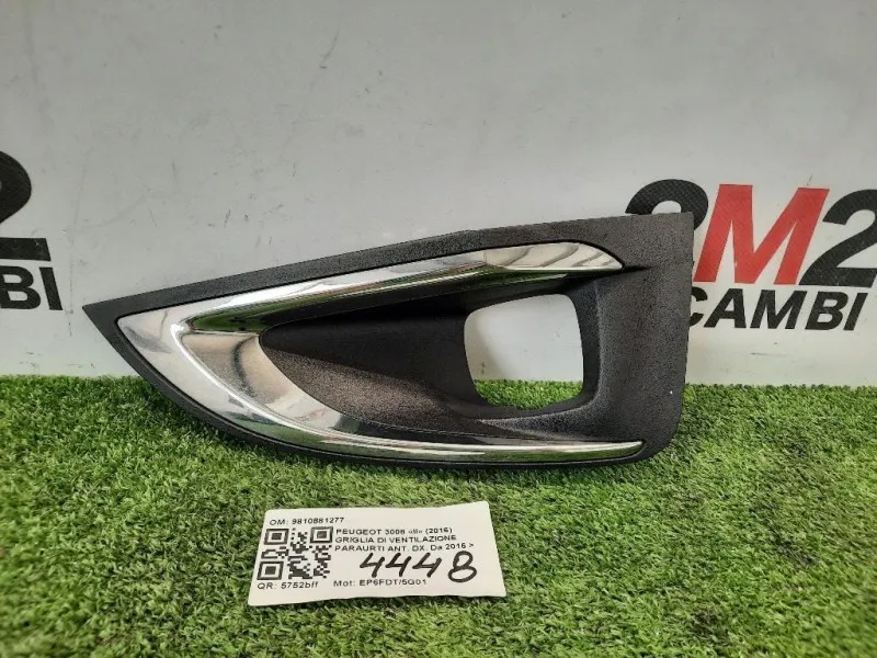 Cornice Fendinebbia DX 9810881277 DX DESTRO ANT Peugeot 3008 II 2016