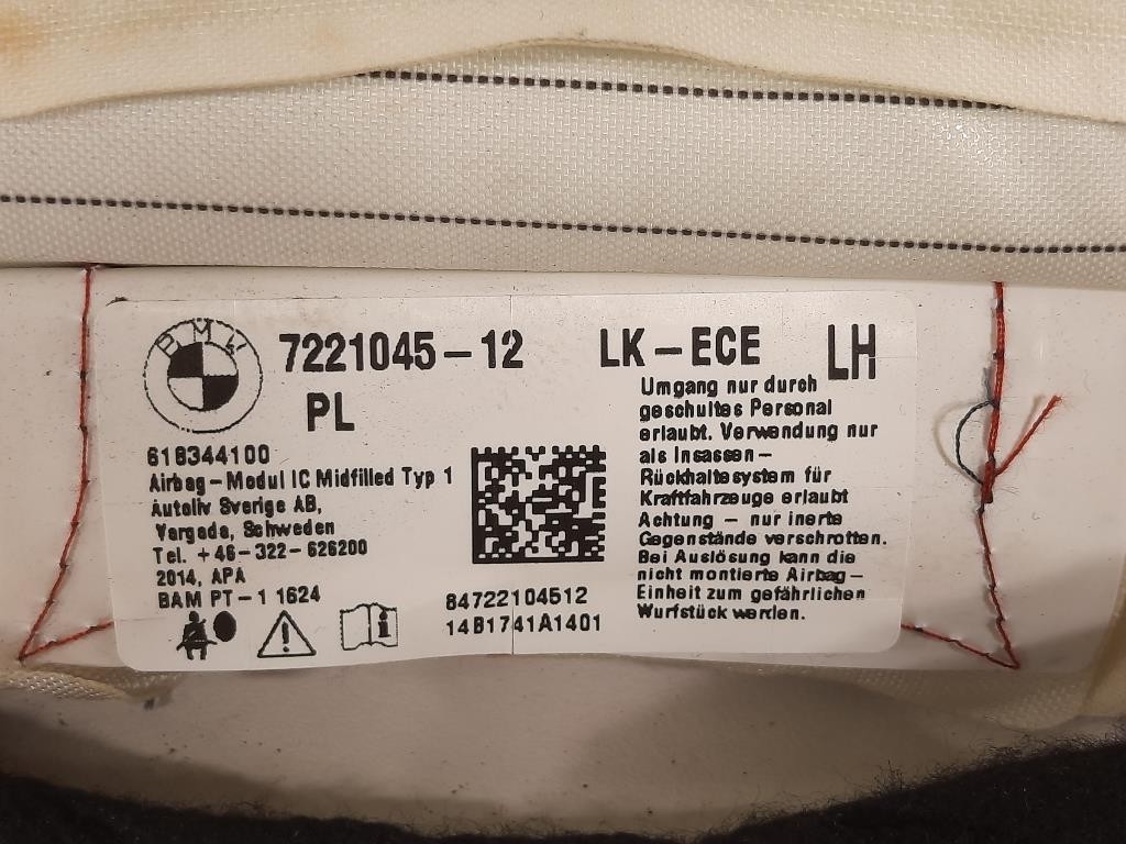 Air-bag A Tendina SX 7221045-12 Bmw Serie 1 F20 Berlina 2012