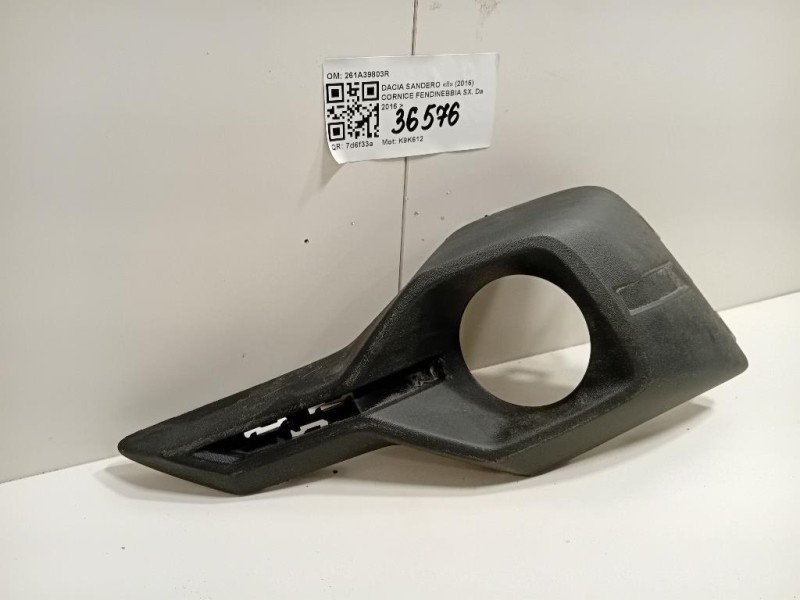 Cornice Fendinebbia SX 261A39803R Dacia Sandero II 2016