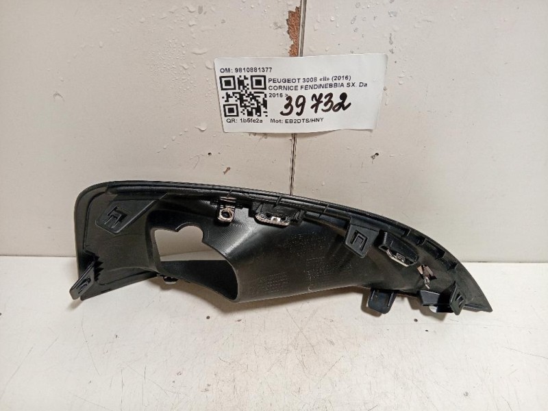 Cornice Fendinebbia SX 9810881377 Peugeot 3008 II 2016