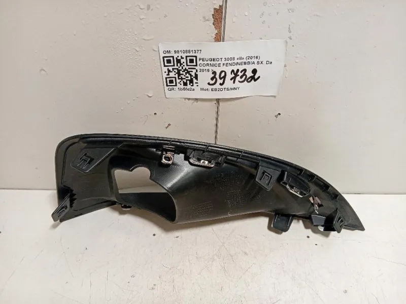Cornice Fendinebbia SX 9810881377 Peugeot 3008 II 2016