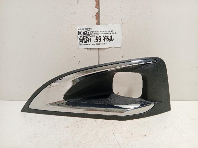 Cornice Fendinebbia SX 9810881377 Peugeot 3008 II 2016