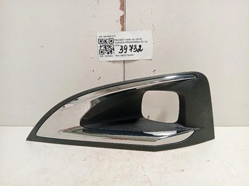 Cornice Fendinebbia SX 9810881377 Peugeot 3008 II 2016
