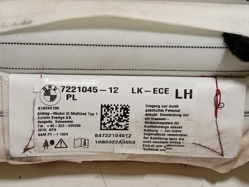 Air-bag A Tendina SX 7221045-12 Bmw Serie 1 F20 Berlina 2015