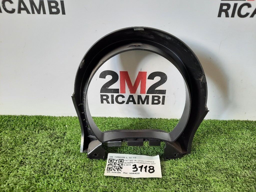 Cornice Quadro Strumenti 735593530 CORNICE Fiat 500 II 2008