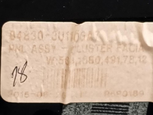 Cornice Quadro Strumenti 84830-3U110 Kia Sportage III 2010