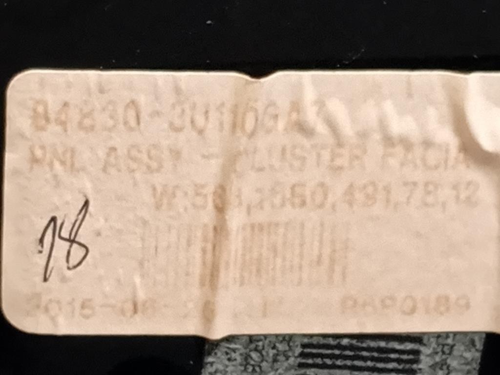 Cornice Quadro Strumenti 84830-3U110 Kia Sportage III 2010