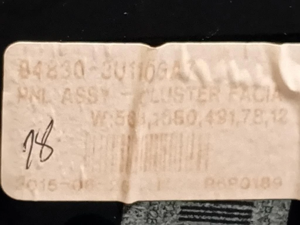 Cornice Quadro Strumenti 84830-3U110 Kia Sportage III 2010