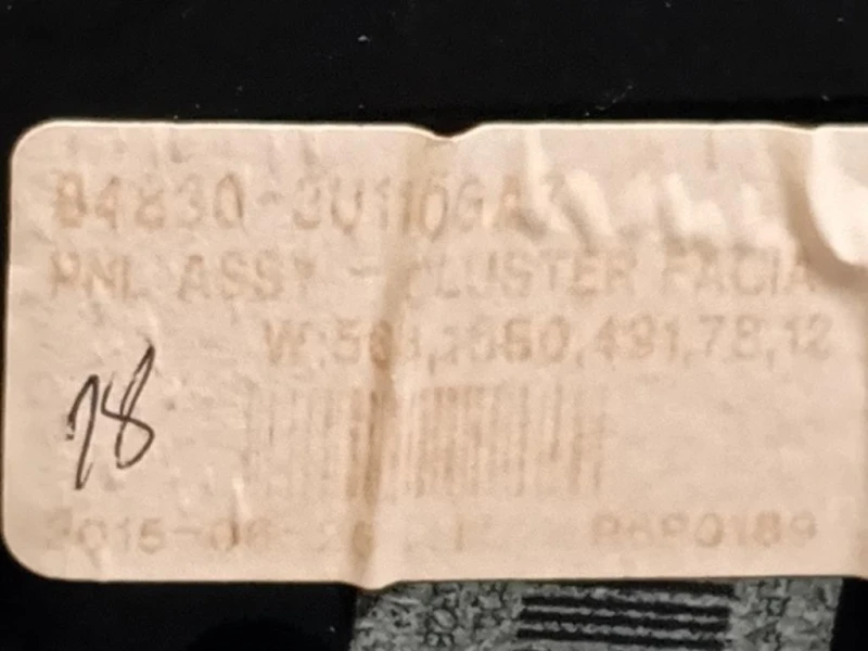 Cornice Quadro Strumenti 84830-3U110 Kia Sportage III 2010