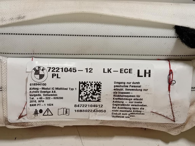 Air-bag A Tendina SX 7221045-12 Bmw Serie 1 F20 Berlina 2015