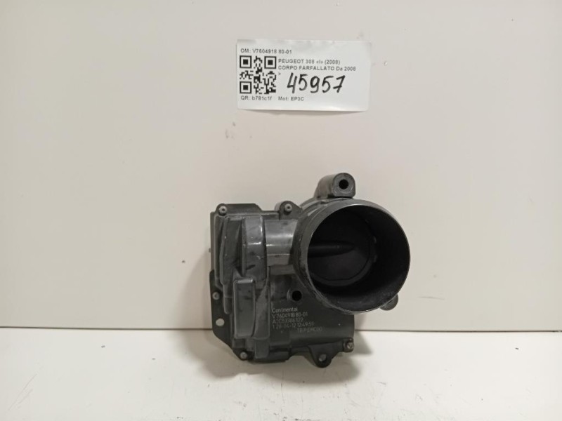 Corpo Farfallato V7604918 80-01 Peugeot 308 I 2008