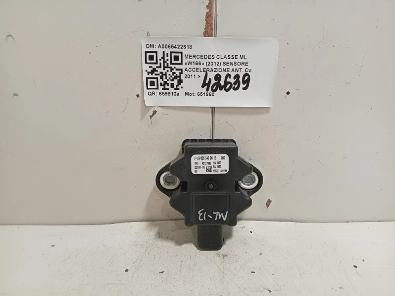 Sensore Accelerazione ANT A0065422618 Mercedes Classe ML W166 2012