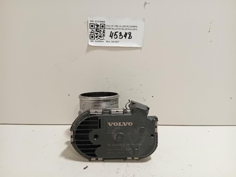 Corpo Farfallato 31216665 Volvo V60 I 2010