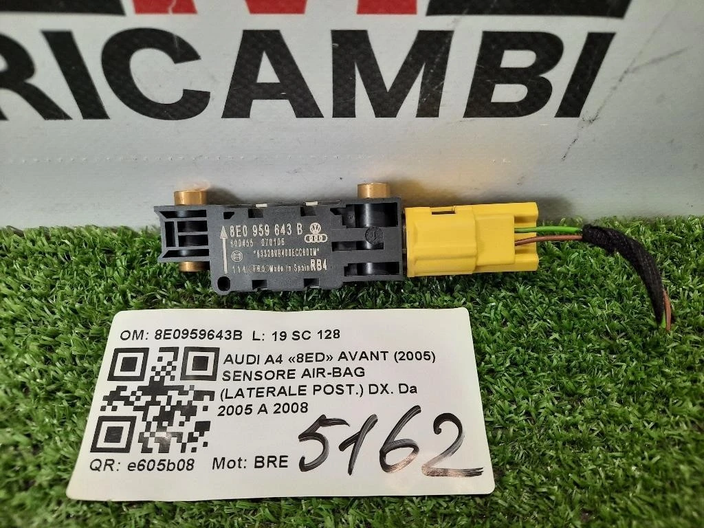 Sensore Air-bag Laterale POST DX 8E0959643B Audi A4 8ED Avant 2005