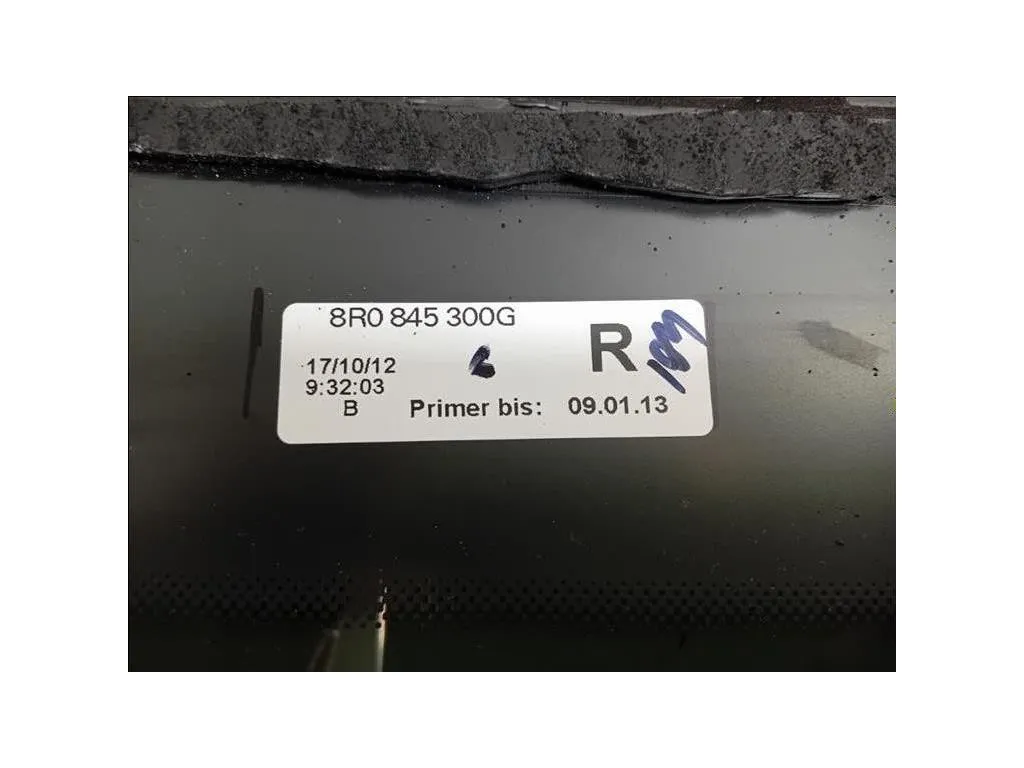 Cristallo Fisso Parafango POST DX 8R0845300ENVB 8R0845300G Audi Q5 8RB 2012