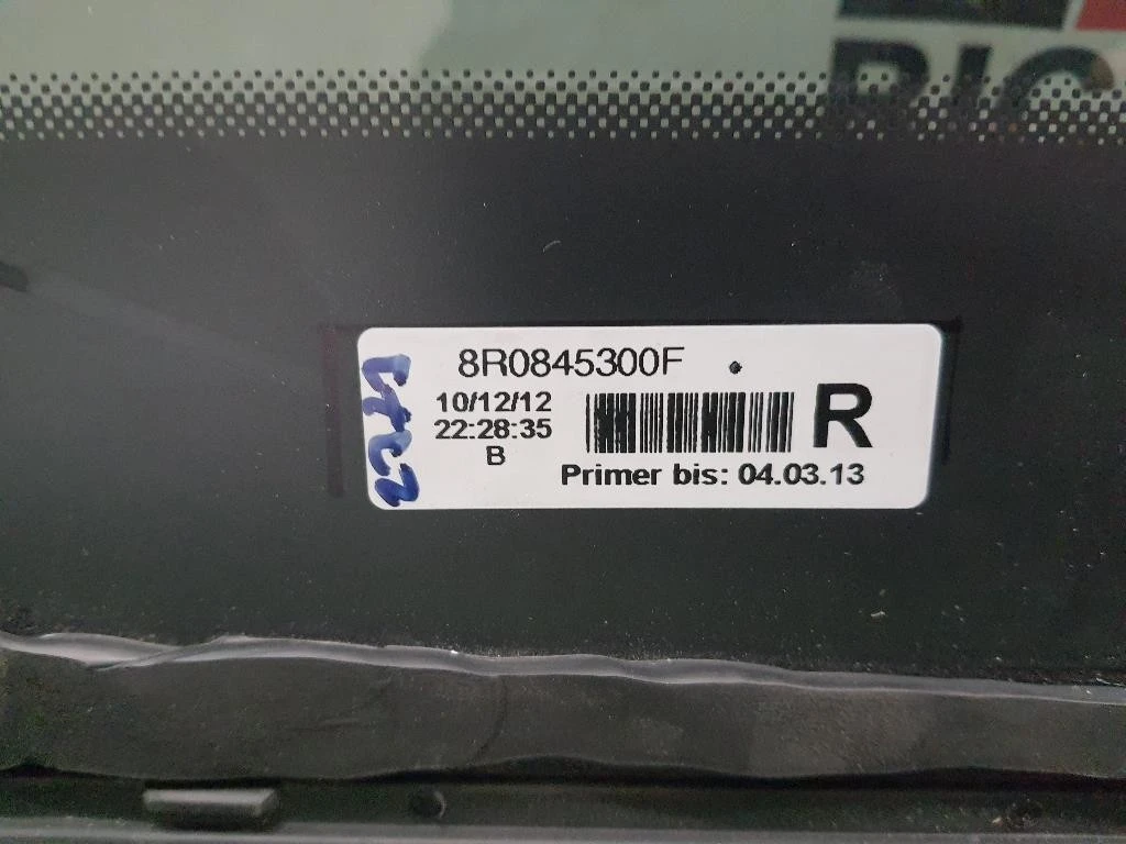 Cristallo Fisso Parafango POST DX 8R0845300F Audi Q5 8RB 2012