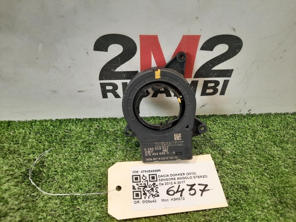 Sensore Angolo Sterzo 479454698R Dacia Dokker 2013