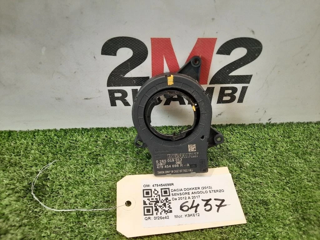 Sensore Angolo Sterzo 479454698R Dacia Dokker 2013