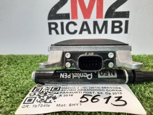 Sensore Avviso Abbandono Corsia Paraurti POST SX BHS267Y90F Mazda 3 III 2014