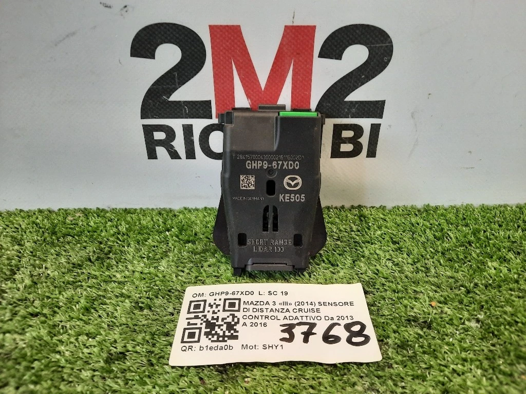 Sensore DI Distanza Cruise Control Adattivo GHP9-67XD0 Mazda 3 III 2014