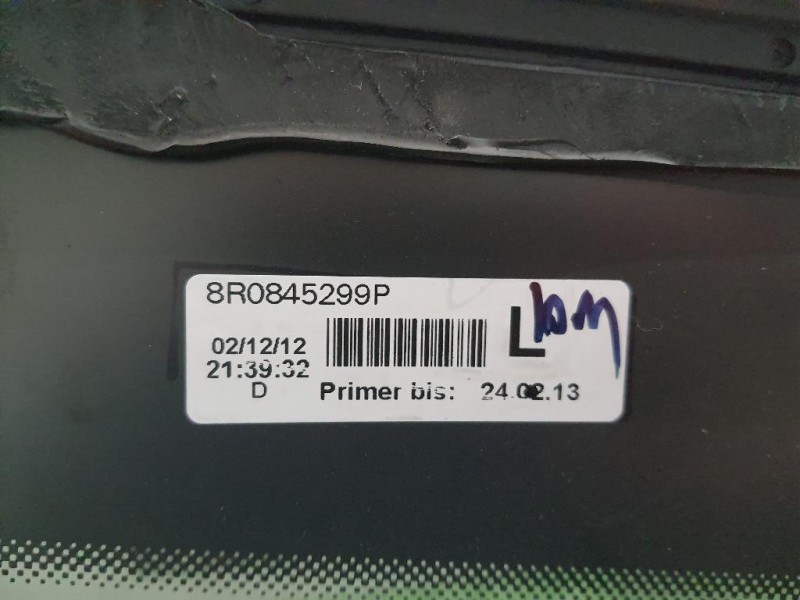 Cristallo Fisso Parafango POST SX 8R0845299P Audi Q5 8RB 2012