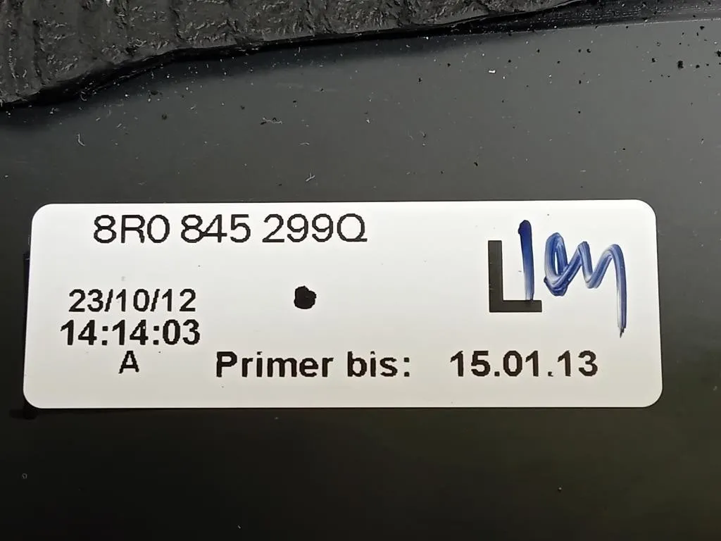 Cristallo Fisso Parafango POST SX 8R0845299AANVB 8R0845299Q Audi Q5 8RB 2012