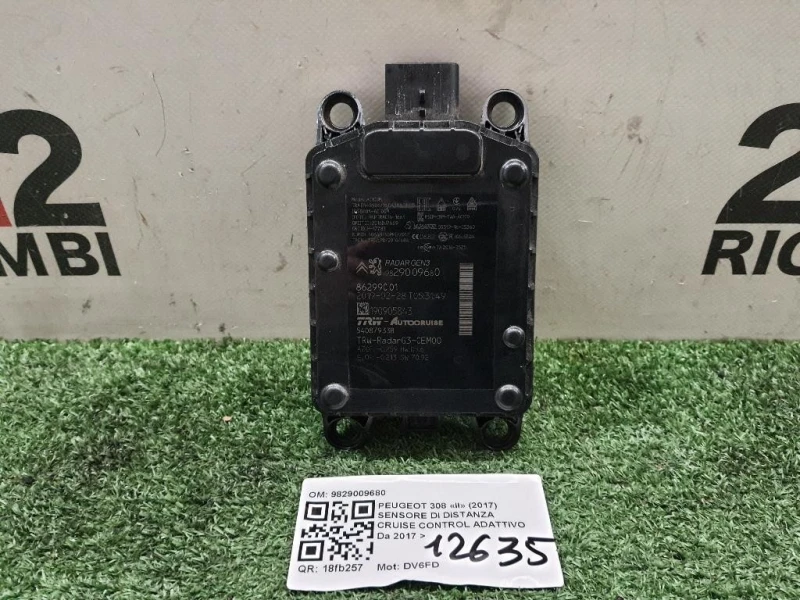Sensore DI Distanza Cruise Control Adattivo 9829009680 Peugeot 308 II 2017