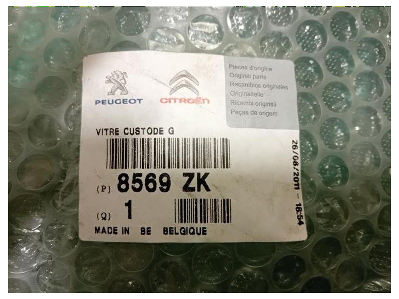 Cristallo Fisso Parafango POST SX 8569ZK Citroen DS3 2010