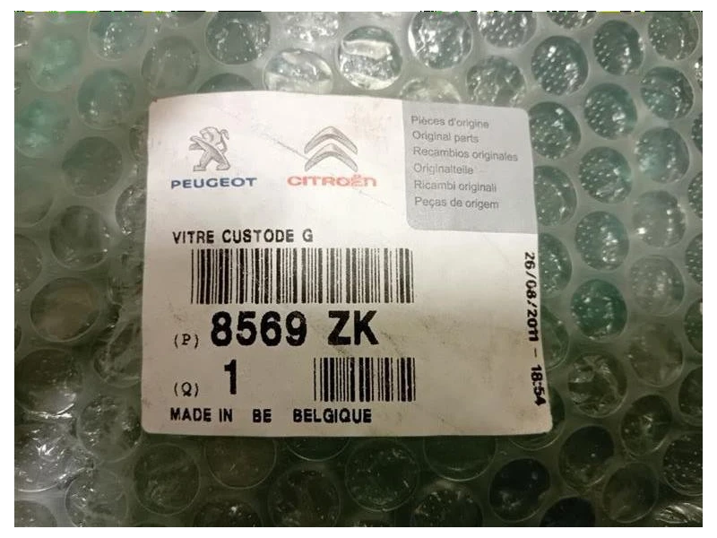 Cristallo Fisso Parafango POST SX 8569ZK Citroen DS3 2010