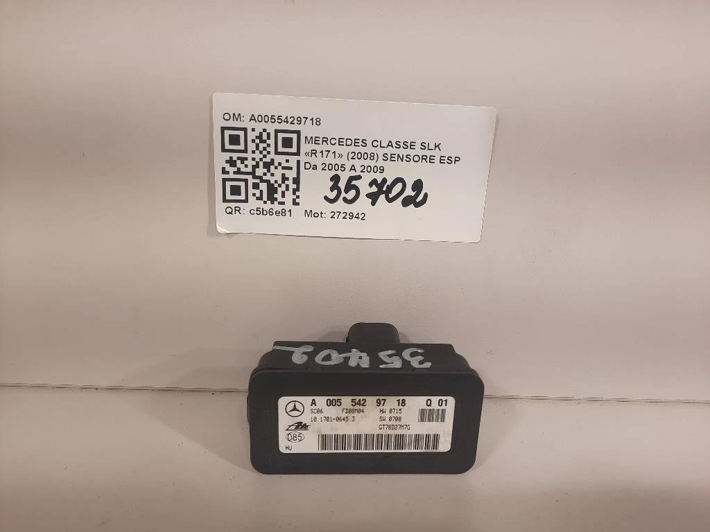 Sensore ESP A0055429718 Mercedes Classe SLK R171 2008