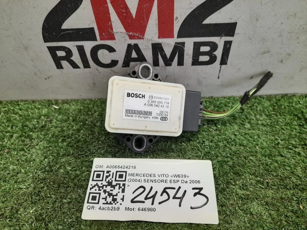 Sensore ESP A0065424218 Mercedes VITO W639 2004