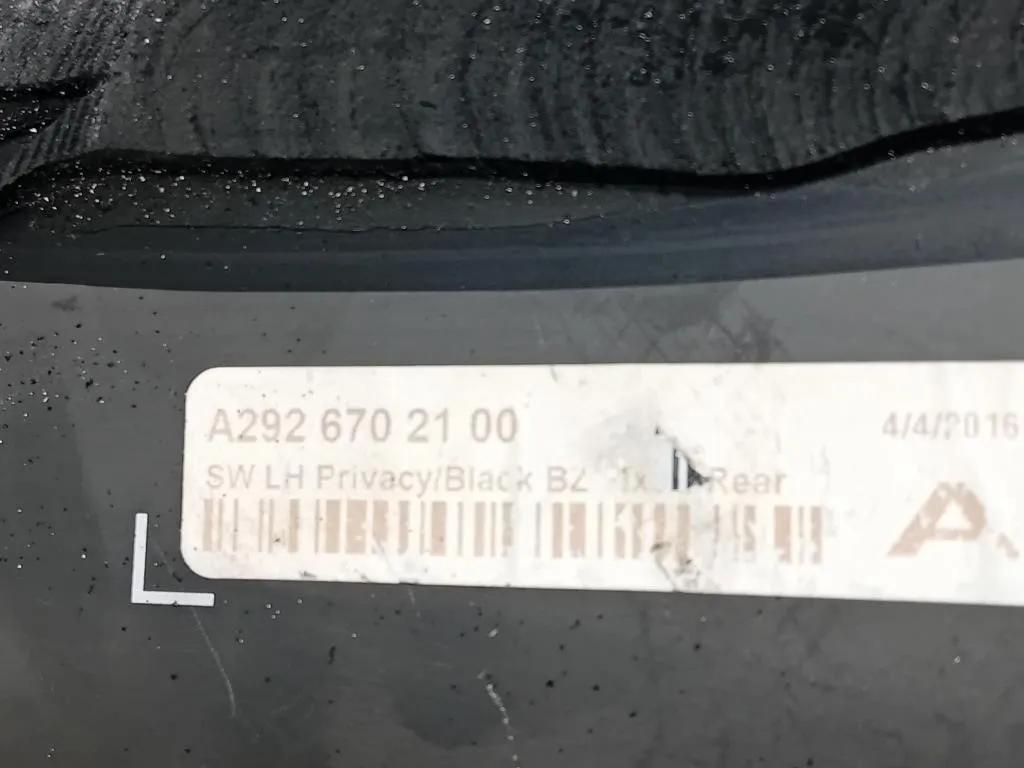 Cristallo Fisso Parafango POST SX A2926702100 Mercedes Classe GLE W166 2015