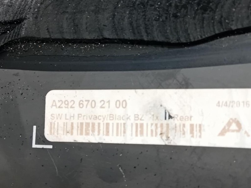 Cristallo Fisso Parafango POST SX A2926702100 Mercedes Classe GLE W166 2015