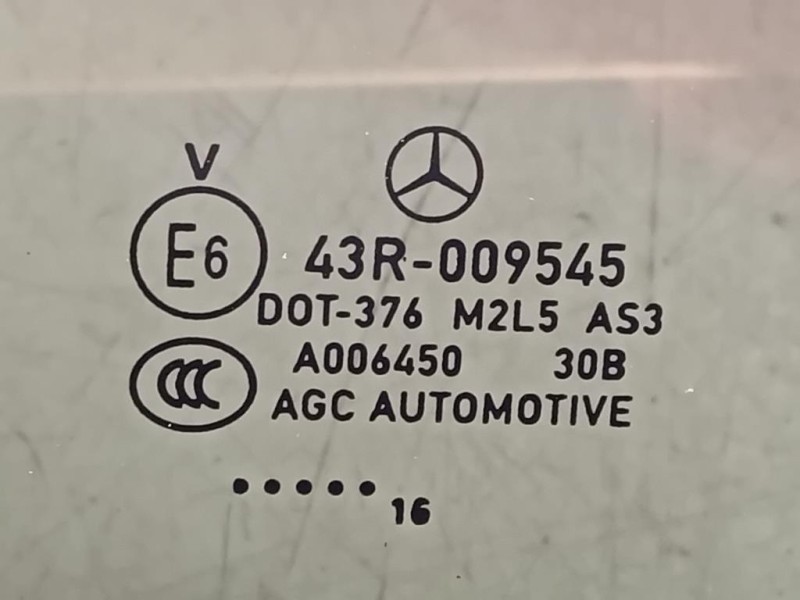 Cristallo Fisso Parafango POST SX A2926702100 Mercedes Classe GLE W166 2015